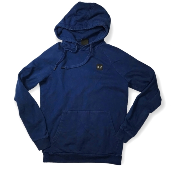 Under Armour Tops - Under Armour Pullover Hoodie Small Dark Blue